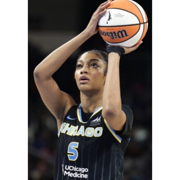 Angel Reese (Chicago Sky)-(Jersey)-(Black)-(Size:M)-(Decent Condition)-$65.00 - Picture 9 of 12